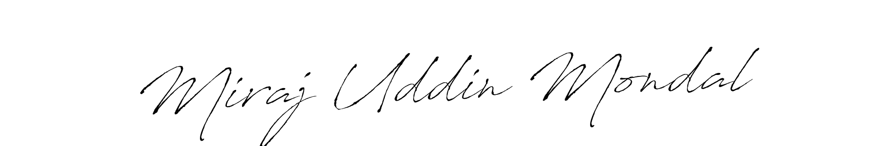 Design your own signature with our free online signature maker. With this signature software, you can create a handwritten (Antro_Vectra) signature for name Miraj Uddin Mondal. Miraj Uddin Mondal signature style 6 images and pictures png