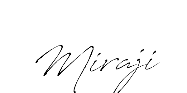 You should practise on your own different ways (Antro_Vectra) to write your name (Miraji) in signature. don't let someone else do it for you. Miraji signature style 6 images and pictures png
