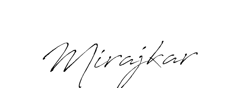 Create a beautiful signature design for name Mirajkar. With this signature (Antro_Vectra) fonts, you can make a handwritten signature for free. Mirajkar signature style 6 images and pictures png