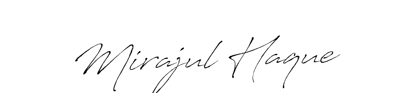 Mirajul Haque stylish signature style. Best Handwritten Sign (Antro_Vectra) for my name. Handwritten Signature Collection Ideas for my name Mirajul Haque. Mirajul Haque signature style 6 images and pictures png