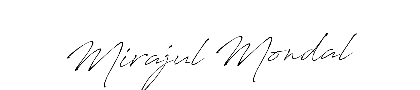 How to make Mirajul Mondal signature? Antro_Vectra is a professional autograph style. Create handwritten signature for Mirajul Mondal name. Mirajul Mondal signature style 6 images and pictures png