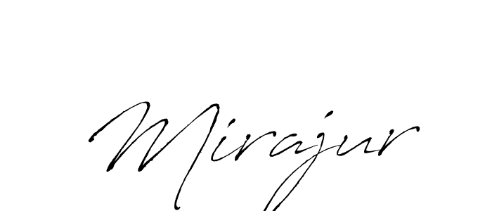 How to make Mirajur name signature. Use Antro_Vectra style for creating short signs online. This is the latest handwritten sign. Mirajur signature style 6 images and pictures png
