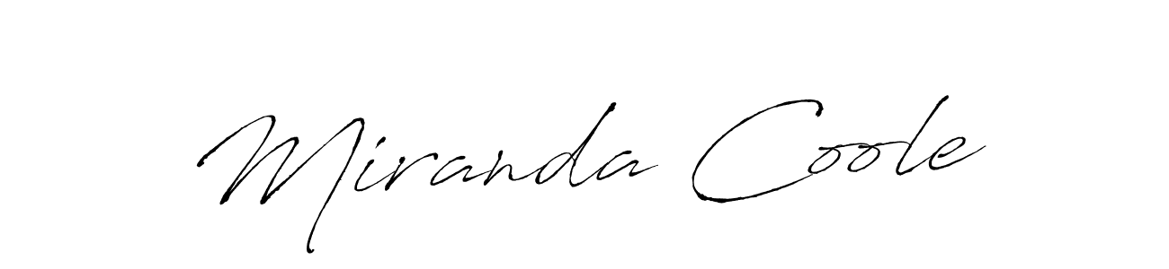 You should practise on your own different ways (Antro_Vectra) to write your name (Miranda Coole) in signature. don't let someone else do it for you. Miranda Coole signature style 6 images and pictures png