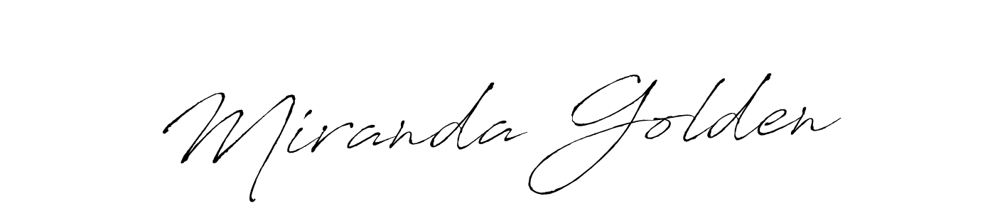 Use a signature maker to create a handwritten signature online. With this signature software, you can design (Antro_Vectra) your own signature for name Miranda Golden. Miranda Golden signature style 6 images and pictures png