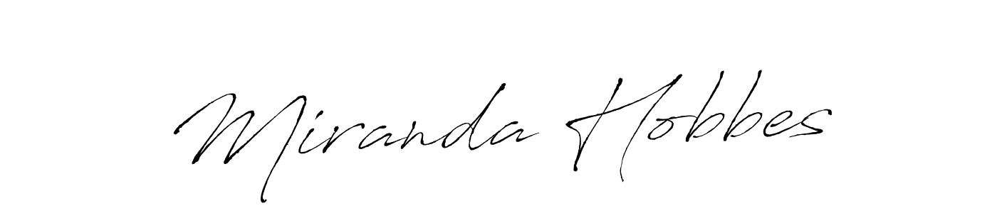 The best way (Antro_Vectra) to make a short signature is to pick only two or three words in your name. The name Miranda Hobbes include a total of six letters. For converting this name. Miranda Hobbes signature style 6 images and pictures png