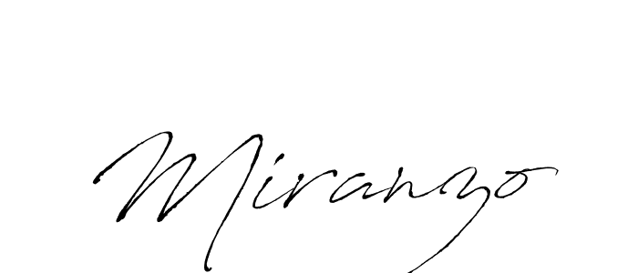 Make a beautiful signature design for name Miranzo. With this signature (Antro_Vectra) style, you can create a handwritten signature for free. Miranzo signature style 6 images and pictures png