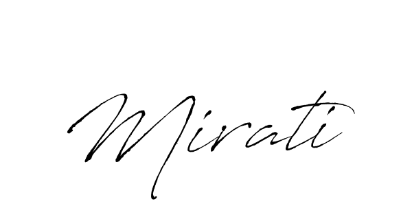 Antro_Vectra is a professional signature style that is perfect for those who want to add a touch of class to their signature. It is also a great choice for those who want to make their signature more unique. Get Mirati name to fancy signature for free. Mirati signature style 6 images and pictures png