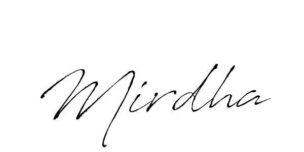 It looks lik you need a new signature style for name Mirdha. Design unique handwritten (Antro_Vectra) signature with our free signature maker in just a few clicks. Mirdha signature style 6 images and pictures png