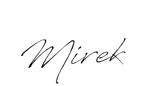 Create a beautiful signature design for name Mirek. With this signature (Antro_Vectra) fonts, you can make a handwritten signature for free. Mirek signature style 6 images and pictures png