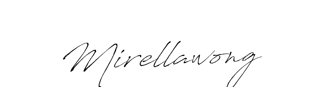 You should practise on your own different ways (Antro_Vectra) to write your name (Mirellawong) in signature. don't let someone else do it for you. Mirellawong signature style 6 images and pictures png