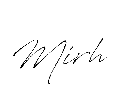 Antro_Vectra is a professional signature style that is perfect for those who want to add a touch of class to their signature. It is also a great choice for those who want to make their signature more unique. Get Mirh name to fancy signature for free. Mirh signature style 6 images and pictures png