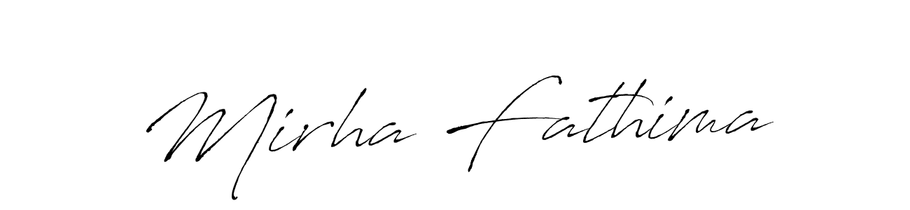 Make a beautiful signature design for name Mirha Fathima. Use this online signature maker to create a handwritten signature for free. Mirha Fathima signature style 6 images and pictures png