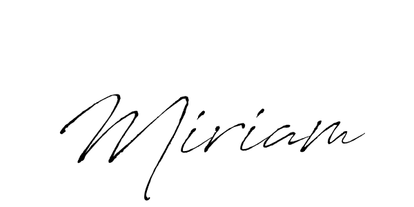 Design your own signature with our free online signature maker. With this signature software, you can create a handwritten (Antro_Vectra) signature for name Miriam. Miriam signature style 6 images and pictures png