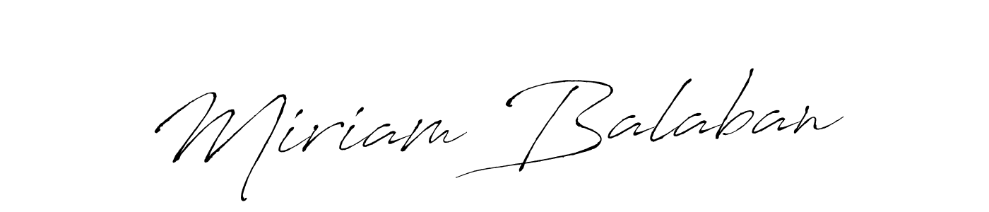 Create a beautiful signature design for name Miriam Balaban. With this signature (Antro_Vectra) fonts, you can make a handwritten signature for free. Miriam Balaban signature style 6 images and pictures png