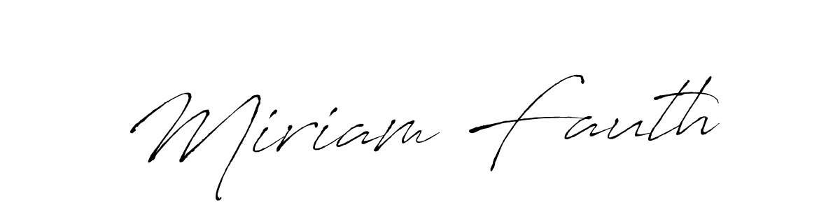 Create a beautiful signature design for name Miriam Fauth. With this signature (Antro_Vectra) fonts, you can make a handwritten signature for free. Miriam Fauth signature style 6 images and pictures png
