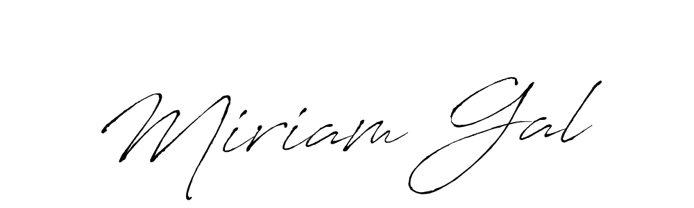 Miriam Gal stylish signature style. Best Handwritten Sign (Antro_Vectra) for my name. Handwritten Signature Collection Ideas for my name Miriam Gal. Miriam Gal signature style 6 images and pictures png