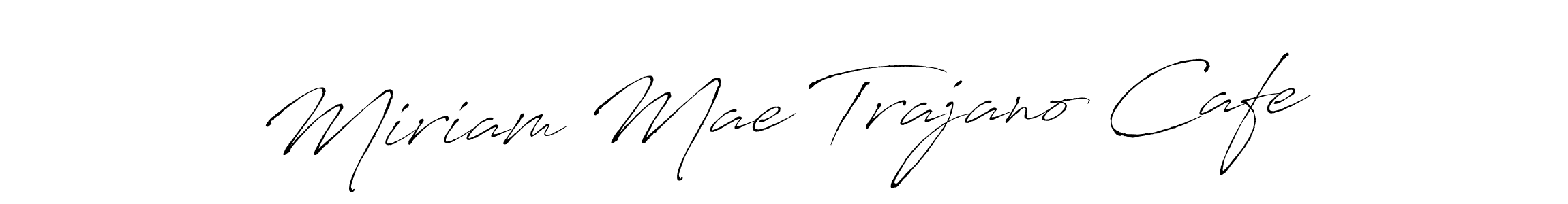 You should practise on your own different ways (Antro_Vectra) to write your name (Miriam Mae Trajano Cafe) in signature. don't let someone else do it for you. Miriam Mae Trajano Cafe signature style 6 images and pictures png