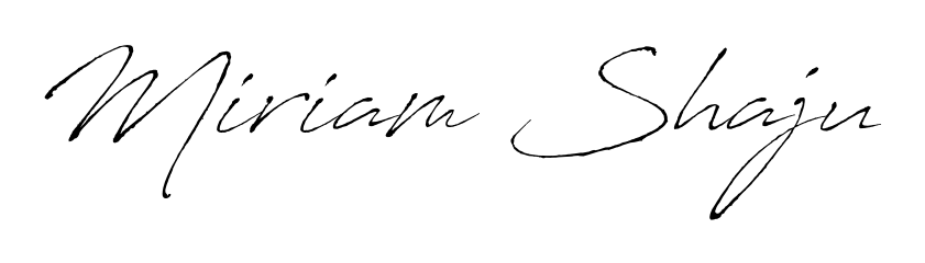 Quickly download Miriam Shaju name signature in high-resolution PNG using Antro_Vectra style. Ready to insert into PDFs and online applications. Miriam Shaju signature style 6 images and pictures png