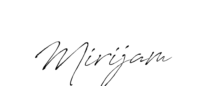 Mirijam stylish signature style. Best Handwritten Sign (Antro_Vectra) for my name. Handwritten Signature Collection Ideas for my name Mirijam. Mirijam signature style 6 images and pictures png