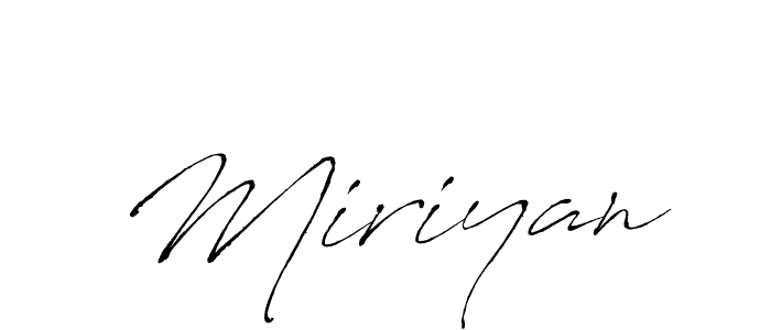 Similarly Antro_Vectra is the best handwritten signature design. Signature creator online .You can use it as an online autograph creator for name Miriyan. Miriyan signature style 6 images and pictures png