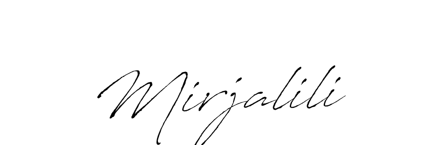 How to make Mirjalili name signature. Use Antro_Vectra style for creating short signs online. This is the latest handwritten sign. Mirjalili signature style 6 images and pictures png