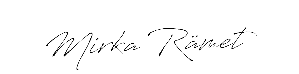 How to make Mirka Rämet signature? Antro_Vectra is a professional autograph style. Create handwritten signature for Mirka Rämet name. Mirka Rämet signature style 6 images and pictures png