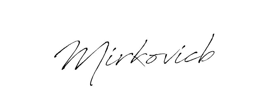 Make a beautiful signature design for name Mirkovicb. With this signature (Antro_Vectra) style, you can create a handwritten signature for free. Mirkovicb signature style 6 images and pictures png