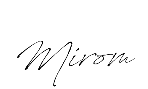 Also we have Mirom name is the best signature style. Create professional handwritten signature collection using Antro_Vectra autograph style. Mirom signature style 6 images and pictures png