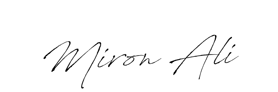 Similarly Antro_Vectra is the best handwritten signature design. Signature creator online .You can use it as an online autograph creator for name Miron Ali. Miron Ali signature style 6 images and pictures png