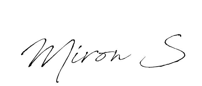 Make a short Miron S signature style. Manage your documents anywhere anytime using Antro_Vectra. Create and add eSignatures, submit forms, share and send files easily. Miron S signature style 6 images and pictures png