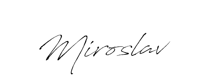 Miroslav stylish signature style. Best Handwritten Sign (Antro_Vectra) for my name. Handwritten Signature Collection Ideas for my name Miroslav. Miroslav signature style 6 images and pictures png