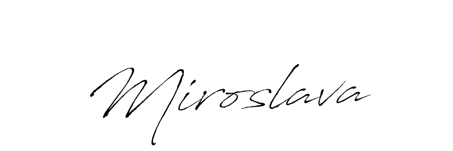 How to make Miroslava signature? Antro_Vectra is a professional autograph style. Create handwritten signature for Miroslava name. Miroslava signature style 6 images and pictures png