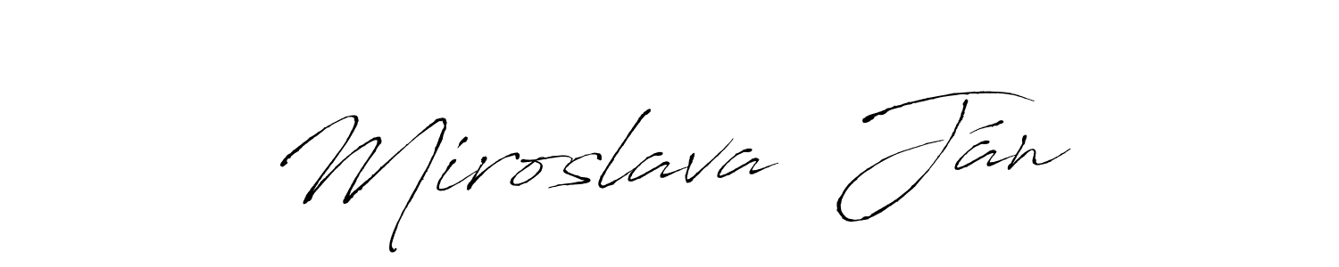 Make a beautiful signature design for name Miroslava  Ján. Use this online signature maker to create a handwritten signature for free. Miroslava  Ján signature style 6 images and pictures png