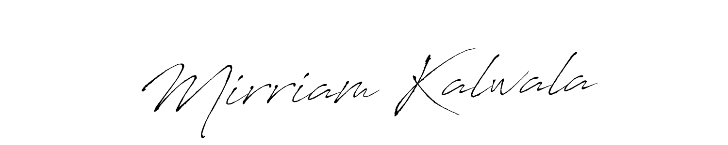 Design your own signature with our free online signature maker. With this signature software, you can create a handwritten (Antro_Vectra) signature for name Mirriam Kalwala. Mirriam Kalwala signature style 6 images and pictures png