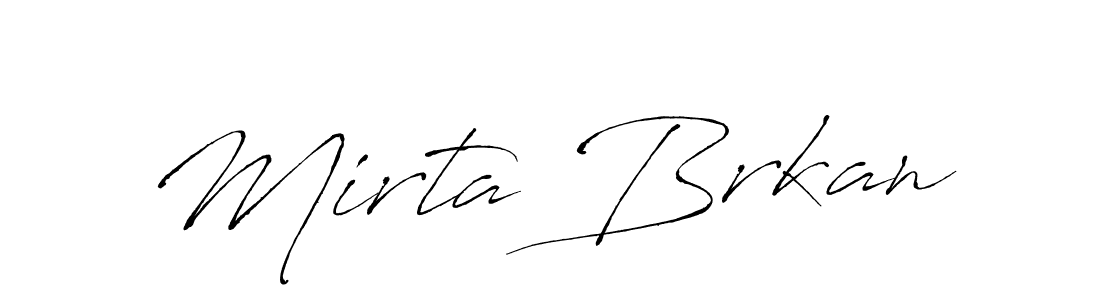 Mirta Brkan stylish signature style. Best Handwritten Sign (Antro_Vectra) for my name. Handwritten Signature Collection Ideas for my name Mirta Brkan. Mirta Brkan signature style 6 images and pictures png