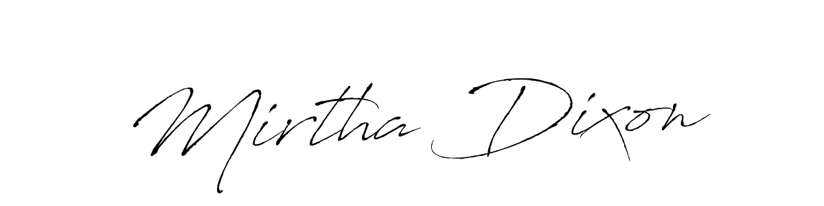 Mirtha Dixon stylish signature style. Best Handwritten Sign (Antro_Vectra) for my name. Handwritten Signature Collection Ideas for my name Mirtha Dixon. Mirtha Dixon signature style 6 images and pictures png