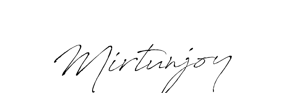 The best way (Antro_Vectra) to make a short signature is to pick only two or three words in your name. The name Mirtunjoy include a total of six letters. For converting this name. Mirtunjoy signature style 6 images and pictures png