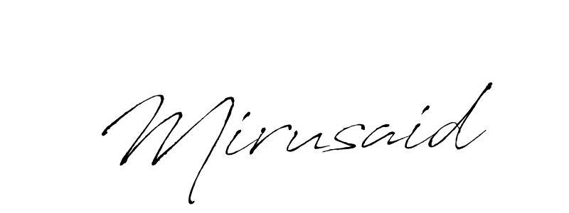 Make a beautiful signature design for name Mirusaid. With this signature (Antro_Vectra) style, you can create a handwritten signature for free. Mirusaid signature style 6 images and pictures png