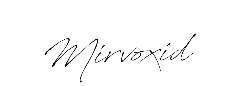 Create a beautiful signature design for name Mirvoxid. With this signature (Antro_Vectra) fonts, you can make a handwritten signature for free. Mirvoxid signature style 6 images and pictures png