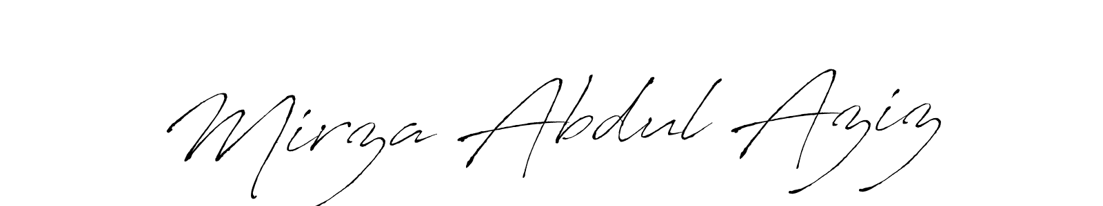 Also we have Mirza Abdul Aziz name is the best signature style. Create professional handwritten signature collection using Antro_Vectra autograph style. Mirza Abdul Aziz signature style 6 images and pictures png