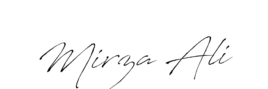 Design your own signature with our free online signature maker. With this signature software, you can create a handwritten (Antro_Vectra) signature for name Mirza Ali. Mirza Ali signature style 6 images and pictures png