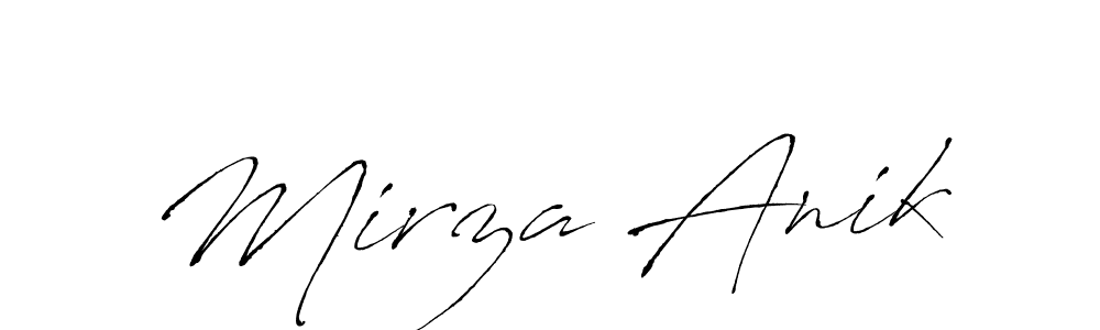 Also You can easily find your signature by using the search form. We will create Mirza Anik name handwritten signature images for you free of cost using Antro_Vectra sign style. Mirza Anik signature style 6 images and pictures png