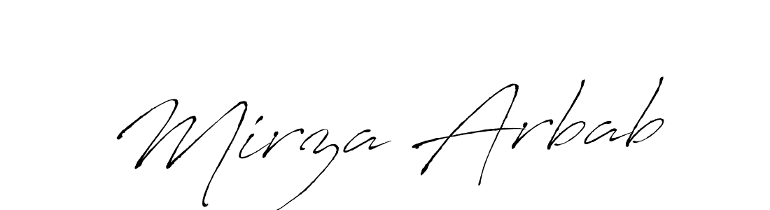 Also we have Mirza Arbab name is the best signature style. Create professional handwritten signature collection using Antro_Vectra autograph style. Mirza Arbab signature style 6 images and pictures png