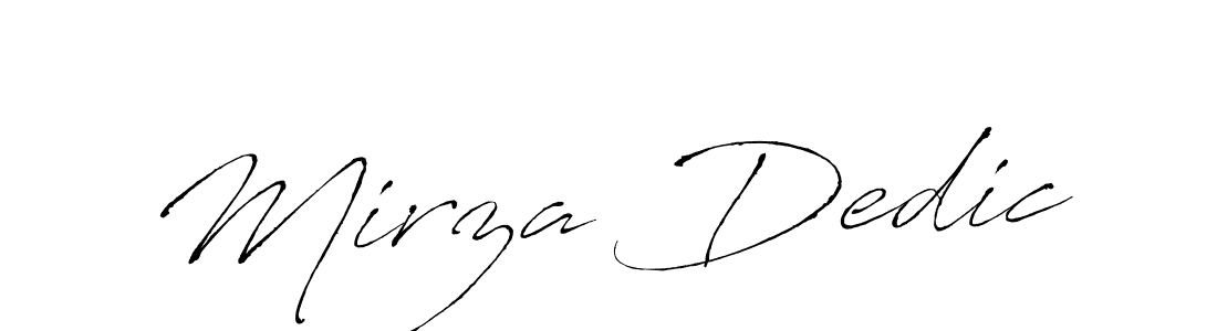 Antro_Vectra is a professional signature style that is perfect for those who want to add a touch of class to their signature. It is also a great choice for those who want to make their signature more unique. Get Mirza Dedic name to fancy signature for free. Mirza Dedic signature style 6 images and pictures png