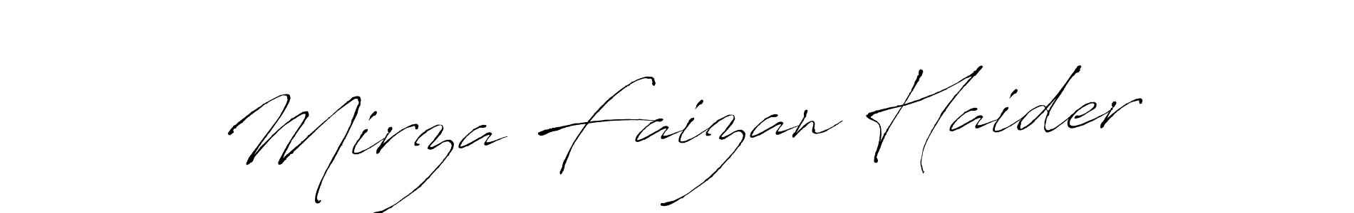 if you are searching for the best signature style for your name Mirza Faizan Haider. so please give up your signature search. here we have designed multiple signature styles  using Antro_Vectra. Mirza Faizan Haider signature style 6 images and pictures png