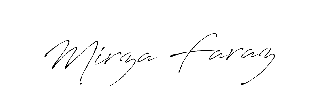Make a beautiful signature design for name Mirza Faraz. Use this online signature maker to create a handwritten signature for free. Mirza Faraz signature style 6 images and pictures png