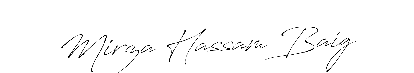 Also we have Mirza Hassam Baig name is the best signature style. Create professional handwritten signature collection using Antro_Vectra autograph style. Mirza Hassam Baig signature style 6 images and pictures png