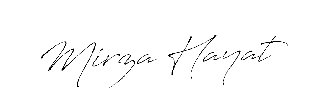 Create a beautiful signature design for name Mirza Hayat. With this signature (Antro_Vectra) fonts, you can make a handwritten signature for free. Mirza Hayat signature style 6 images and pictures png