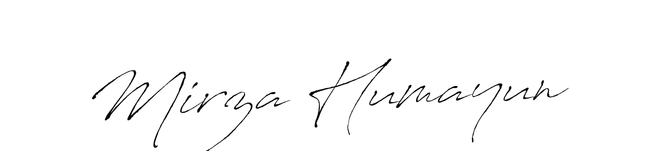 Antro_Vectra is a professional signature style that is perfect for those who want to add a touch of class to their signature. It is also a great choice for those who want to make their signature more unique. Get Mirza Humayun name to fancy signature for free. Mirza Humayun signature style 6 images and pictures png