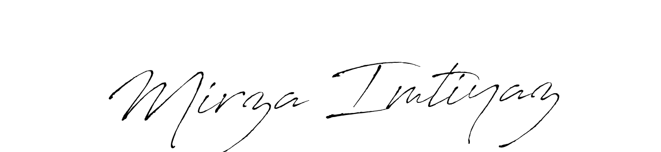 Create a beautiful signature design for name Mirza Imtiyaz. With this signature (Antro_Vectra) fonts, you can make a handwritten signature for free. Mirza Imtiyaz signature style 6 images and pictures png